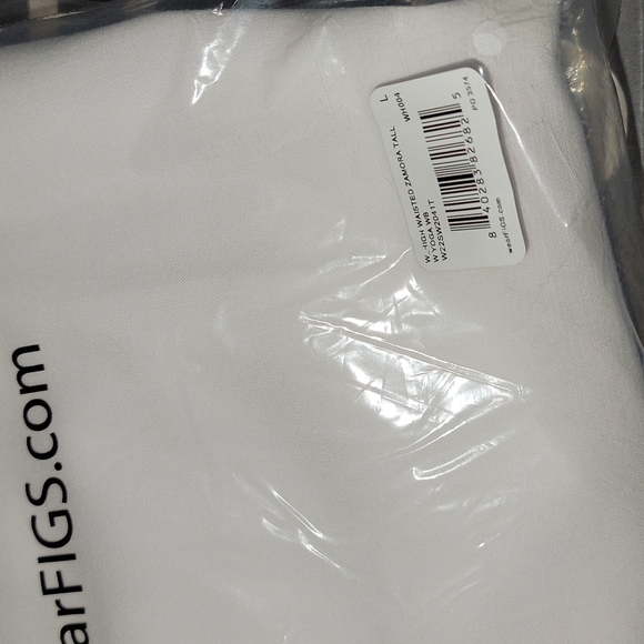 FIGS Women's Optic White FIONxtra  High Waisted Zamora - Picture 3 of 6